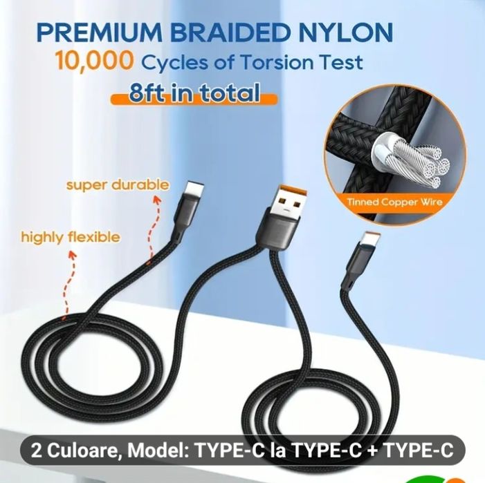 Vand cablu de incarcare pt 2 dispozituve simultan