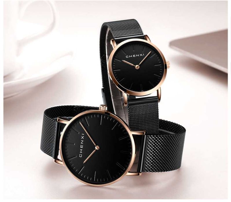 Ayollar va erkaklar Chenxi soati, firma qutisida, kvars