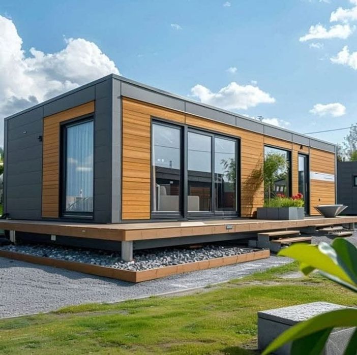 Acest container tip casă este construit din materiale durabile, rezist