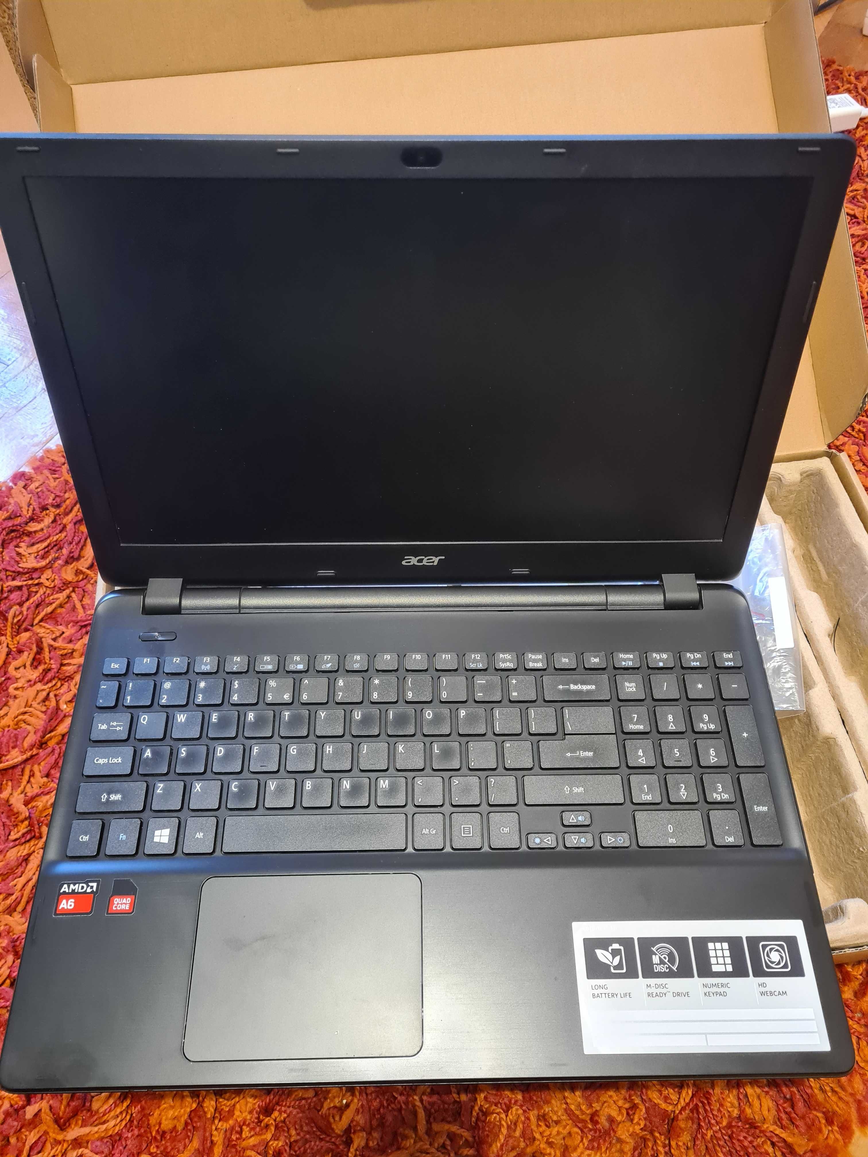 Laptop ACER ASPIRE E5-521-39B4 + cadou geanta laptop