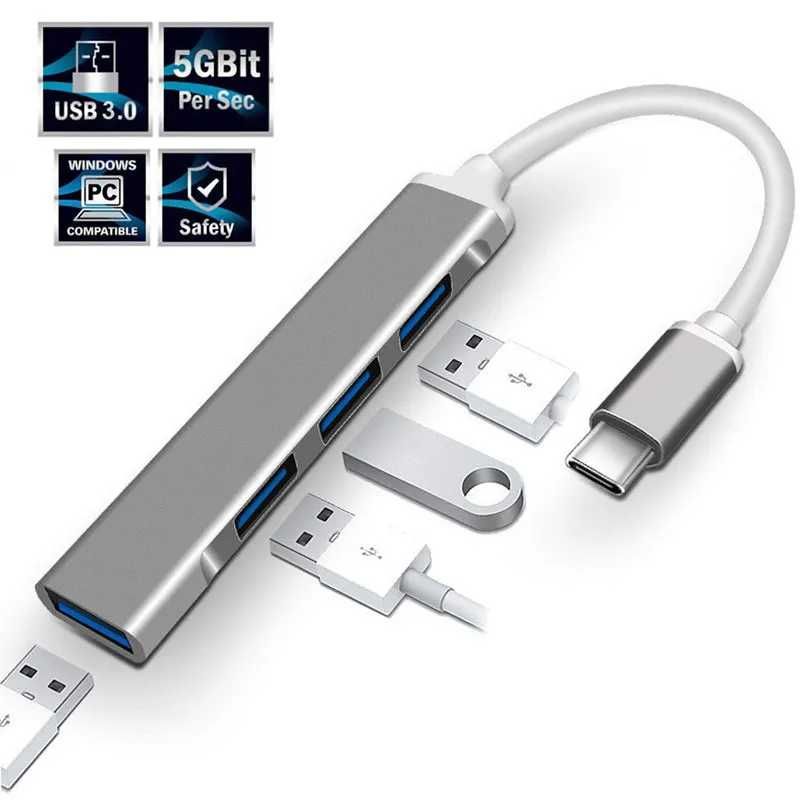 USB-C USB hub адаптер переходник кардридер док станция type-c to usb