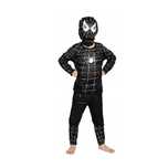 Costum carnaval Spiderman, 5-7 ani, 110-120 cm, negru