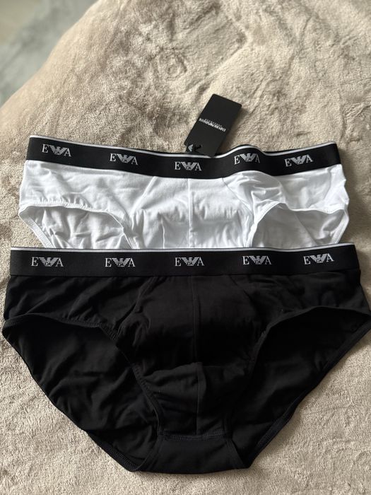 Emporio Armani set 2 chiloti alb-negru marimea XL noi originali