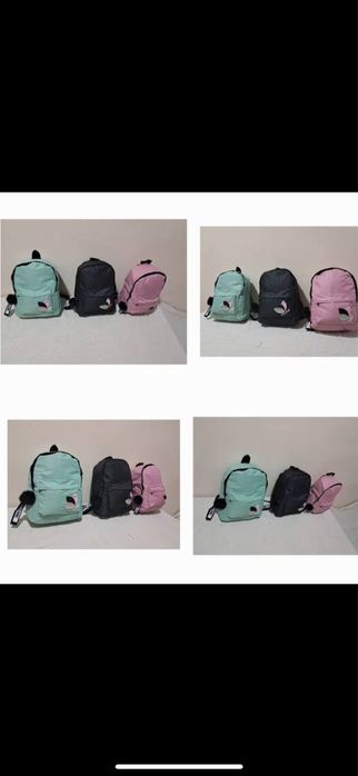 Янги коллекция рюкзаклар — мятный, қора, пушти