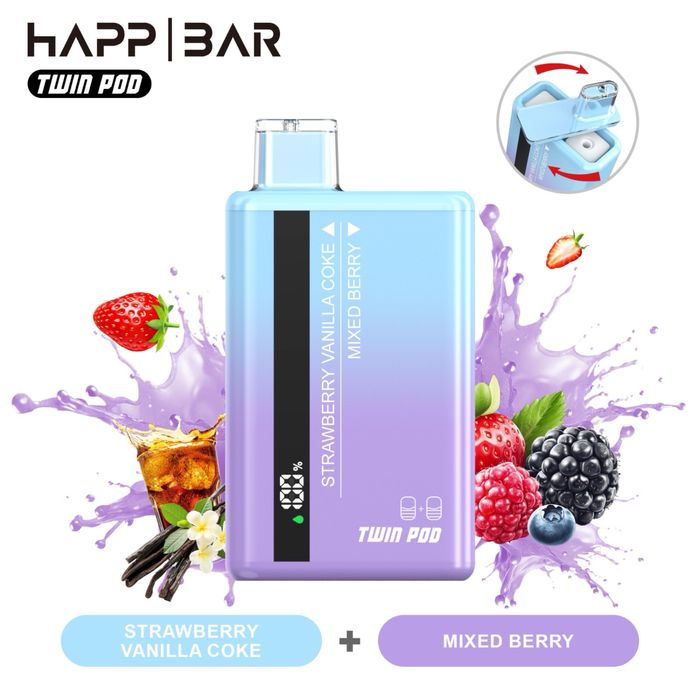 Vape happ bar 35000 puffs / 2 flavours