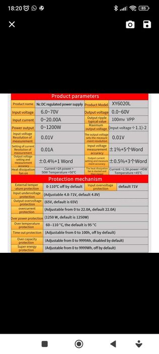 Sursa laborator xy 6020l nouă