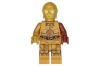 Figurina LEGO Star Wars de colectie - C-3PO - brat rosu - noua