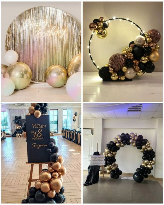 Decor, arcade ,aranjamente baloane petrecere, botez, majorat, nunta