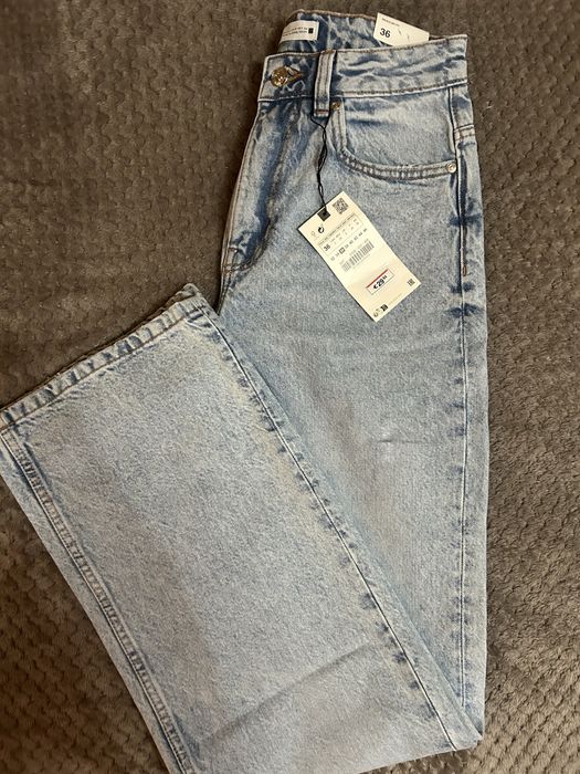 Blugi zara cu talie inalta!