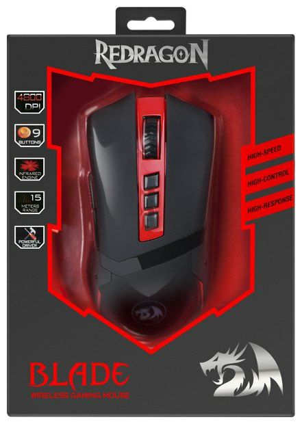 Беспроводная мышка/мышь Redragon Blade (9 кнопок DPI 4800)