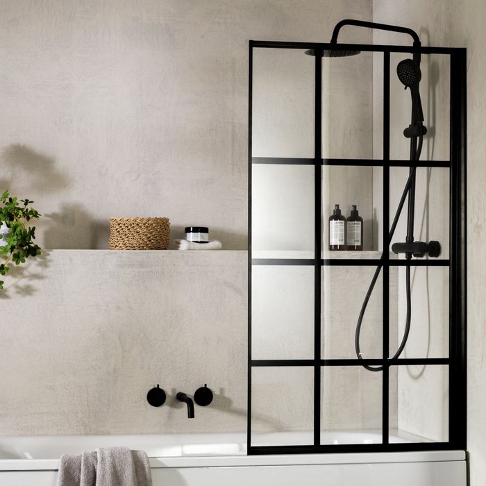 Paravan de duș pentru baie Argos Home Crittall 1375x750mm
