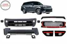 Pachet Exterior cu Grila Centrala Rosu Negru Land Range Rover Sport L320 Facelift - livrare gratuita