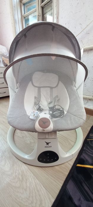 Люлька-шезлонг PEGAS PG2311 | Полный комплект | Электро-качалка