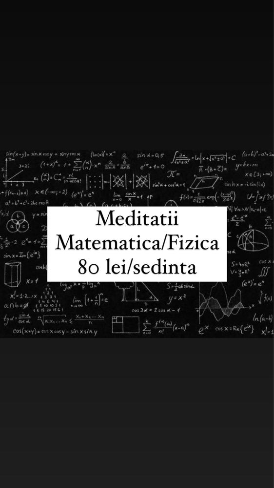 Meditatii Matematica Bacalaureat/Liceu 80 lei/sedinta