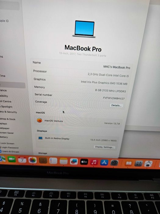 Macbook pro 2018 i5 impecabil Garantie.