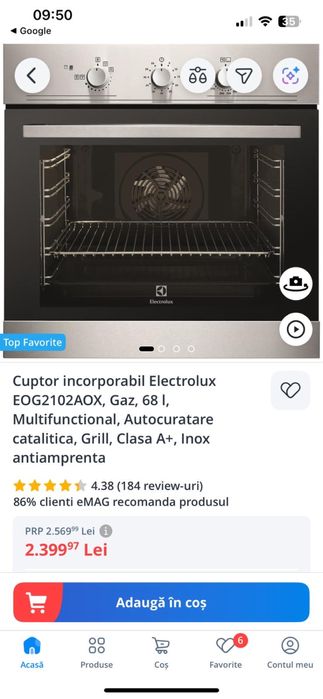 Cuptor incorporabil Electrolux