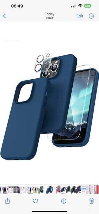 Husa Armour+Folie Camera +Folie Sticla HH Iphone 14/15/16/PRO/MAX/PLUS