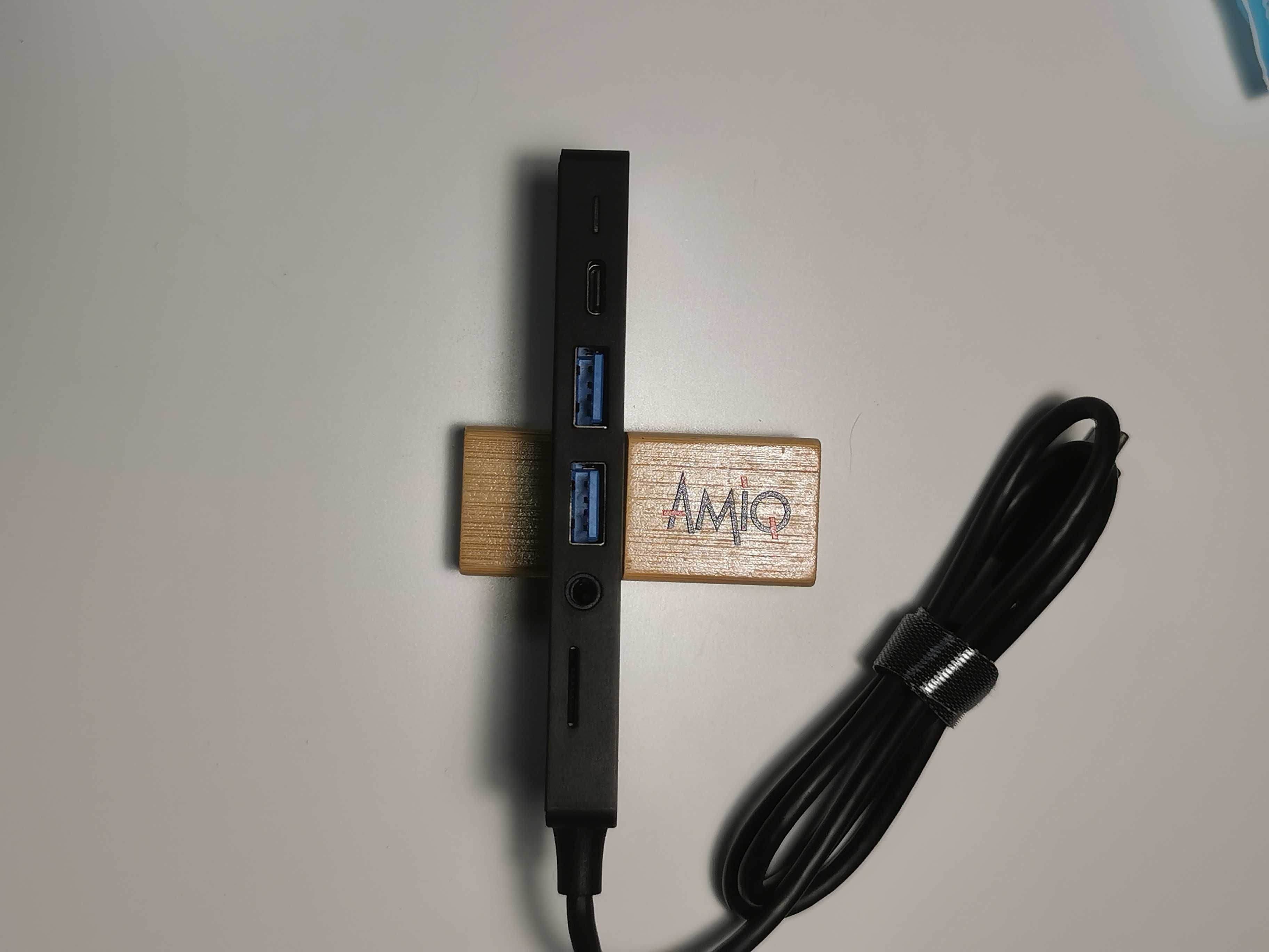 Hub USB 6 în 1 cu 2 x USB 3.0, HDMI 4K, Type C, Mufa Jack