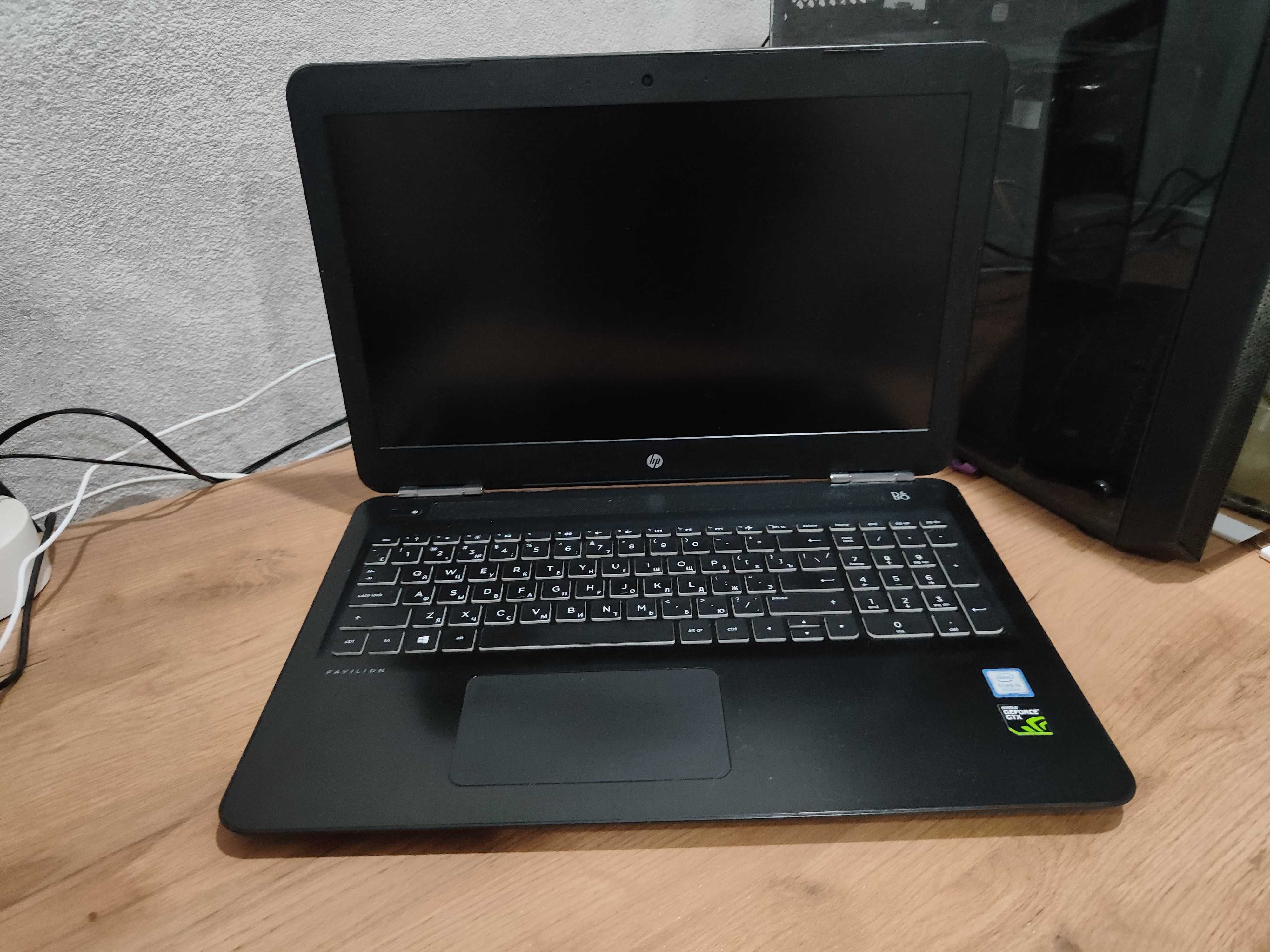 Игровой ноутбук HP Pavilion GTX1050/INTEL I5-8250U/ОЗУ 12ГБ/SSD 512ГБ