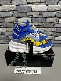 39 43 Versace Chain Reaction Blue White