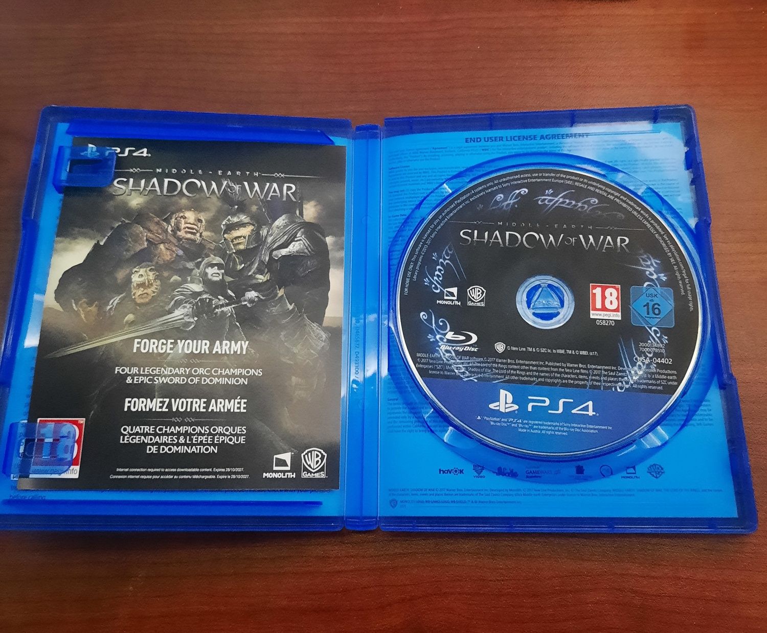 Shadow of War ps4