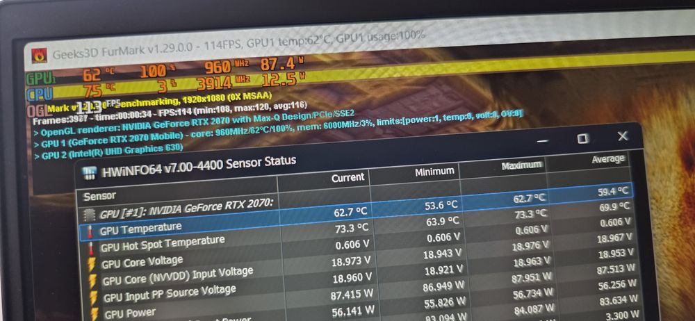 Laptop gaming Razer i7 16GB RAM RTX 2070 8GB NVMe 500GB