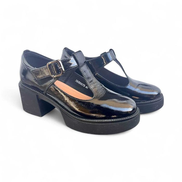 Pantofi piele naturala lacuita Karisma