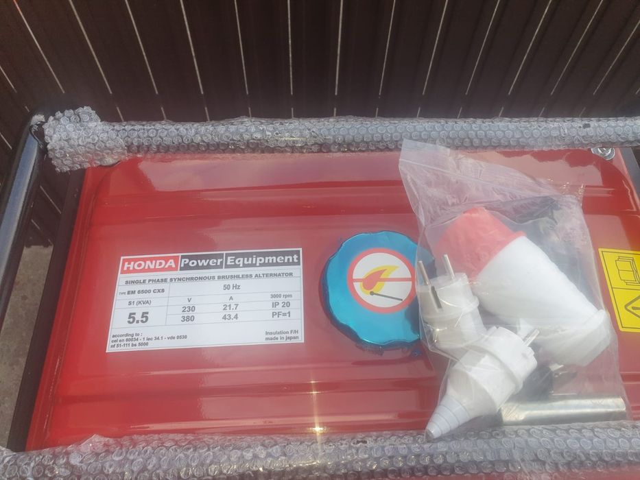 Generator de curent Honda, 5.5 kw, 220v si 380v, nou, livrare gratuita