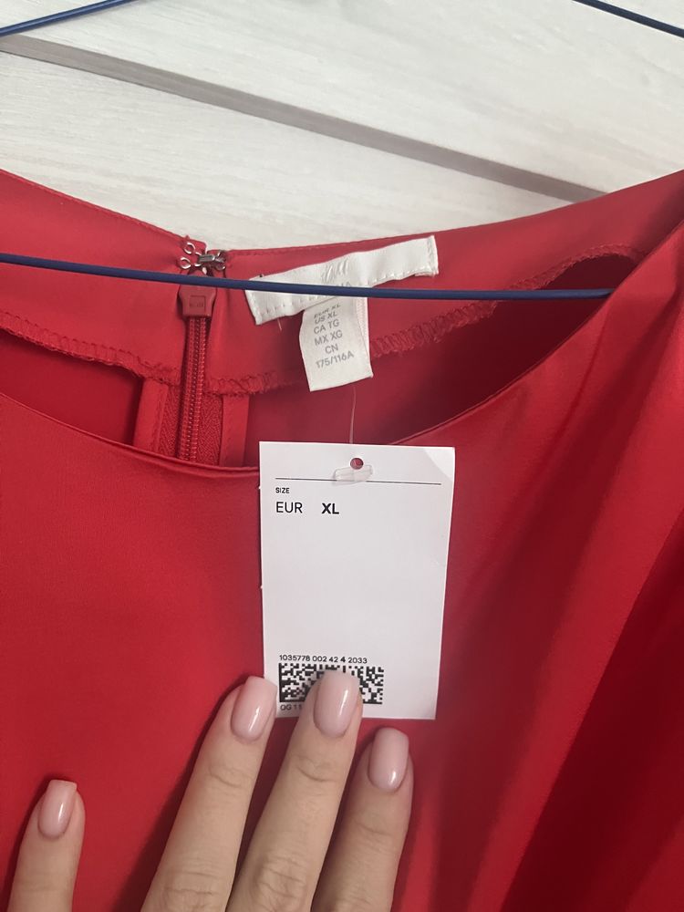 Сатиновое платье для беременных H&M