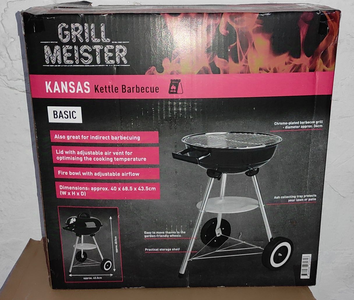 Grătar metalic rotund de la Grill Meister