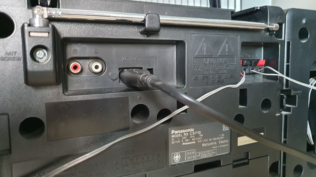 RX CS710 Panasonic boombox ghettoblaster casetofon