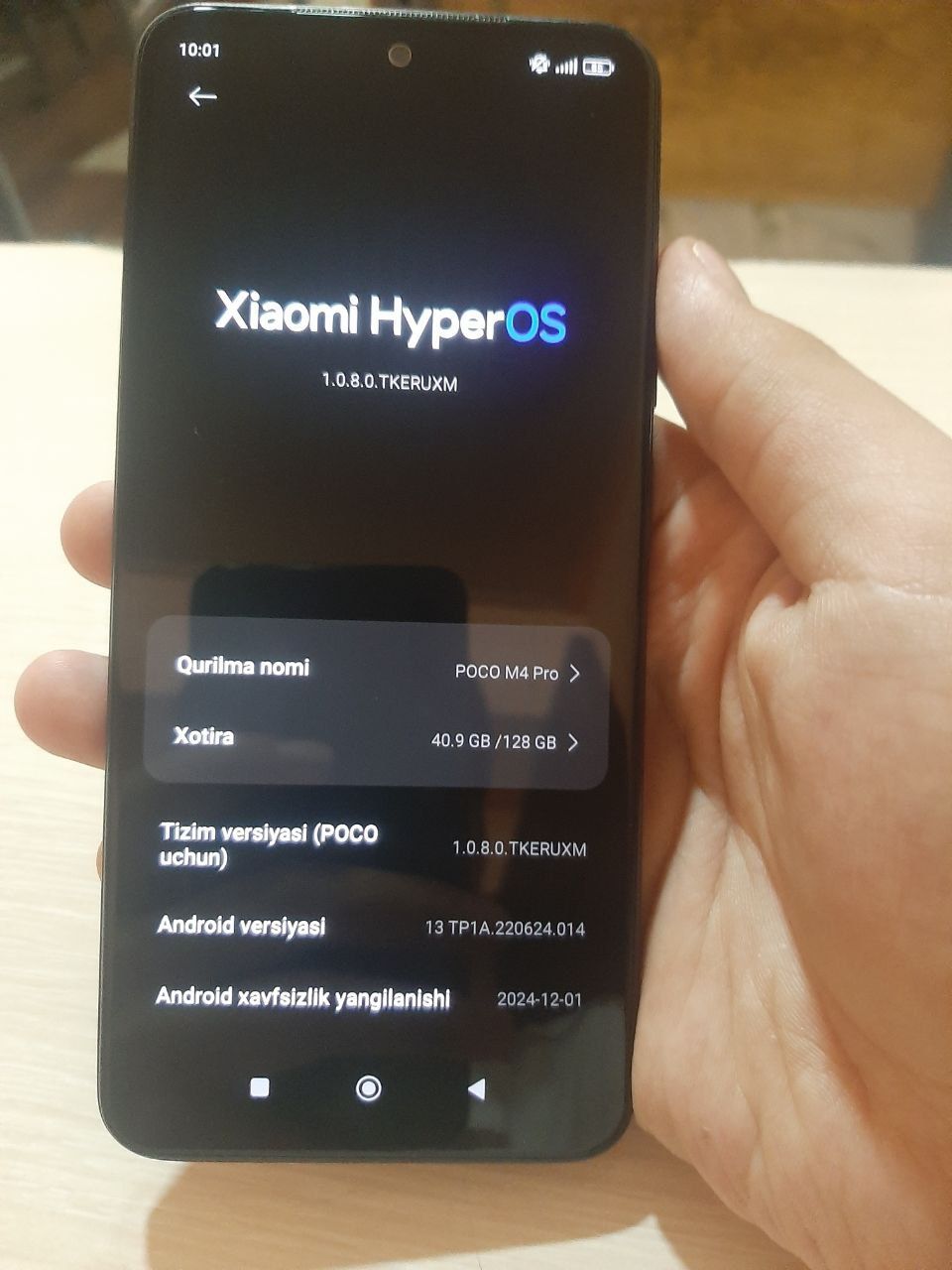 Poco m4 pro 128/6 qotmaydi 8 oy ishlatilgan hammasi orginal