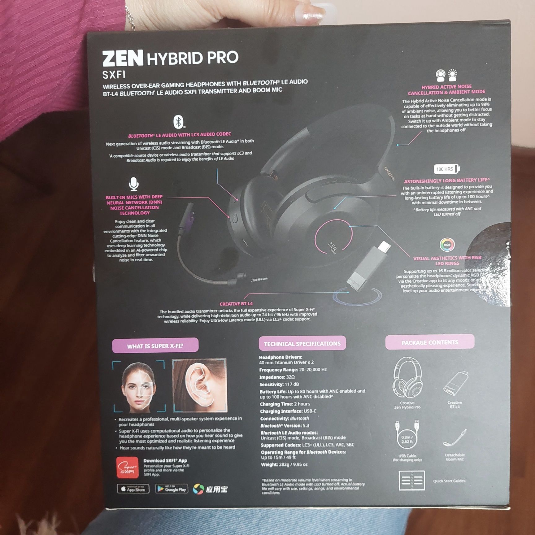 Нови слушалки Zen Hybrid pro