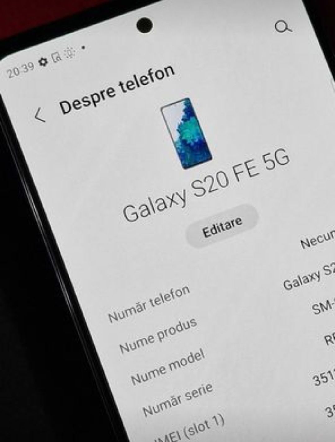 Samsung Galaxy S20 FE 5G, Navi Blue, Impecabil, Liber, Folie și Husa!!