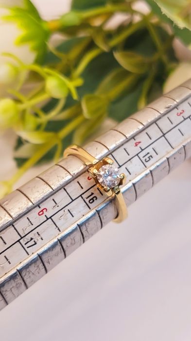 Inel de logodnă din aur de 14K mărimea 49, gramaj 2,83 gr