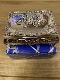 Cutie/caseta bijuterii placata cu argint Sevda