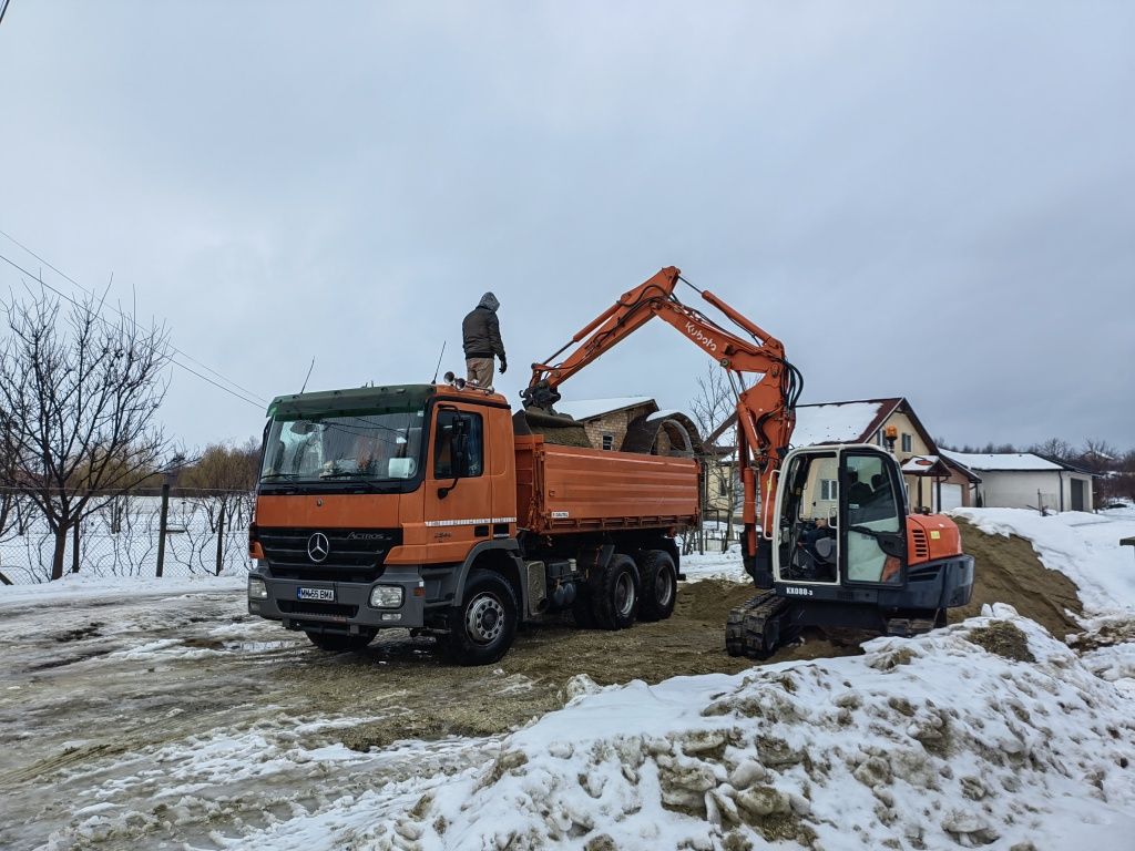 Transport nisip, pământ ,balastr, zavură 3/12 Mc Excavări //Demolări !