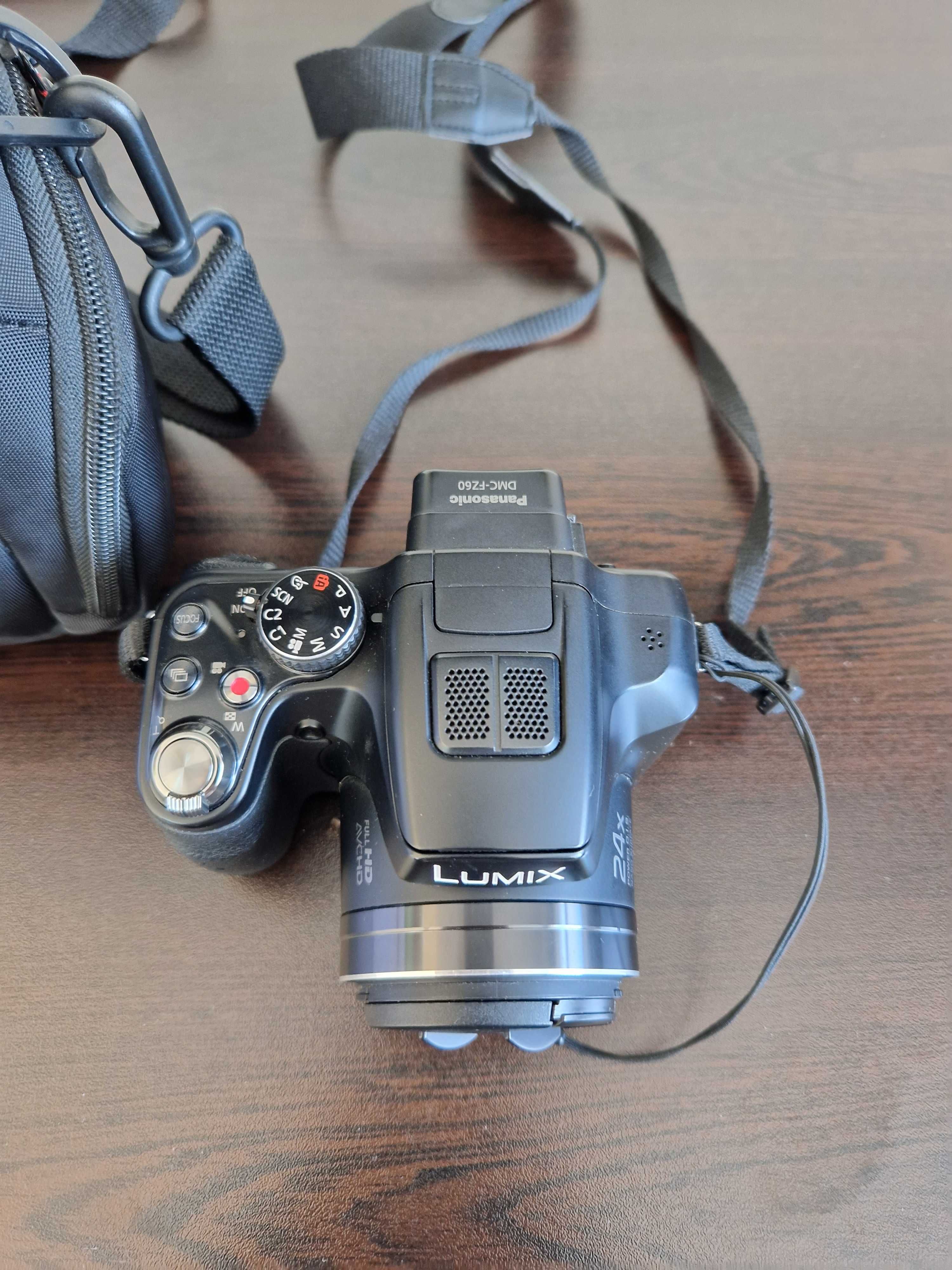 Panasonic Lumix DMC-FZ60 + чантичка + 32gb карта памет