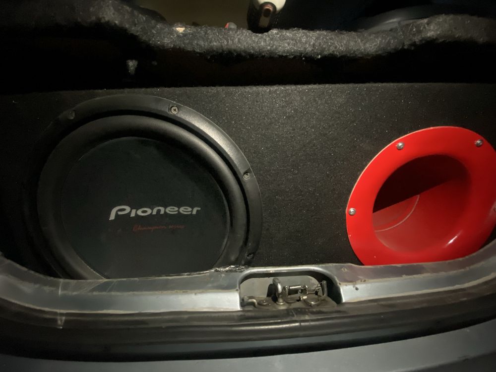 сабвуфер pioneer chempion + усилитель