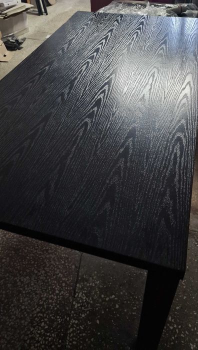 Masa bucatarie / dining Torino 6 persoane, negru, 170 x 90 x 78 cm