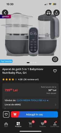 Babymoov Robot multifunctional 5in1 Nutribaby+ Grey