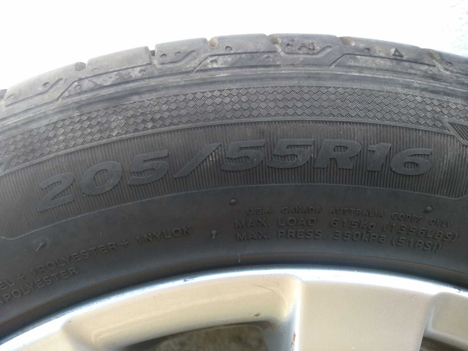 Летни гуми с джанти за VW пасат