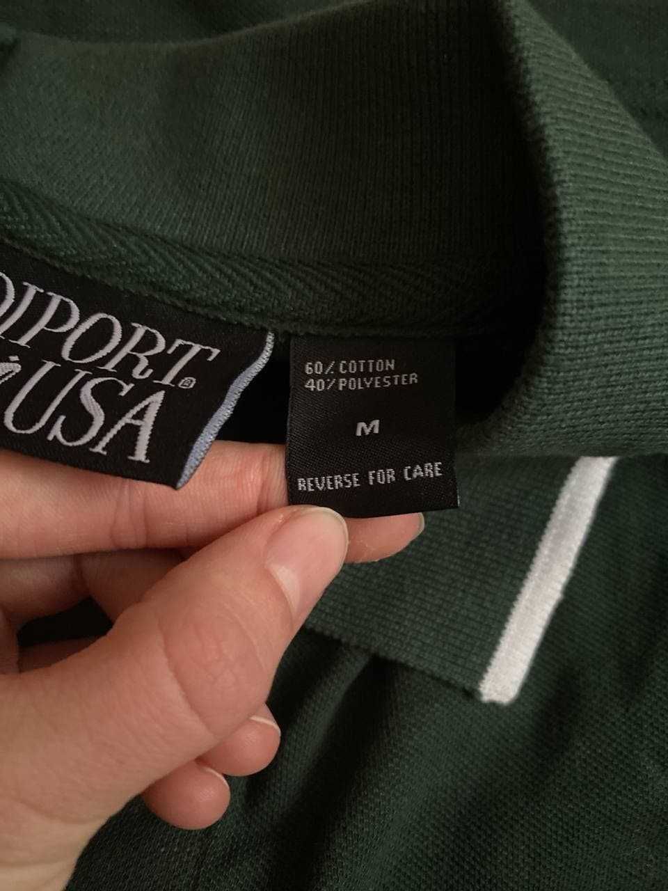 Мужская рубашка поло с коротким рукавом. Made in USA