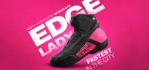 Дамски мото боти ботуши за мотор EDGE VENTED LADY PINK