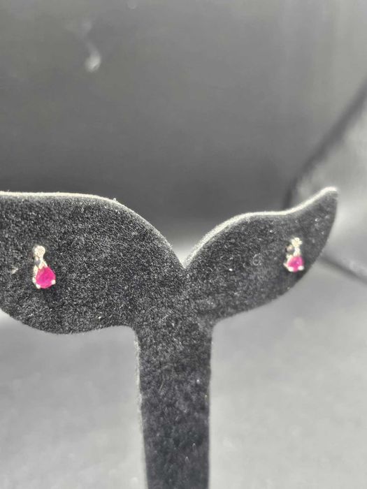 Hope Amanet P5-Cercei din aur alb cu pietre 14K-585 , 0.92 Gr