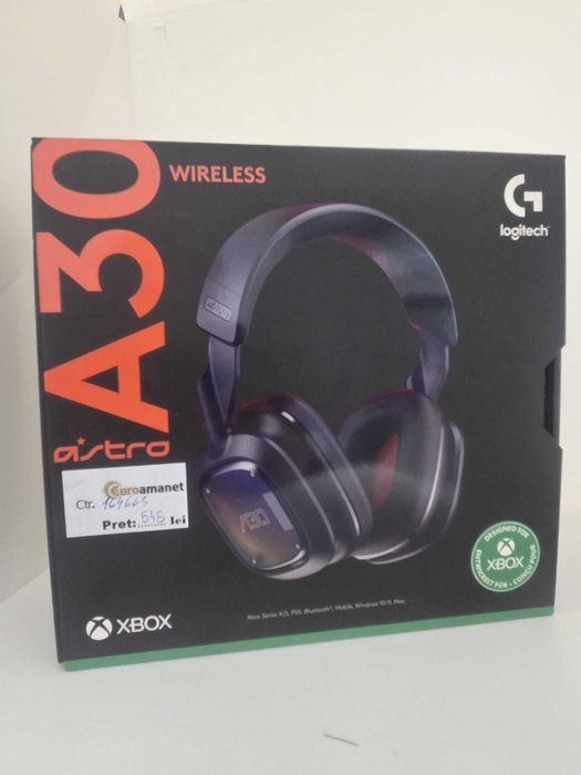 Casti Gaming Wireless Logitech Astro A30, Multiplatforma PS/PC, -A-