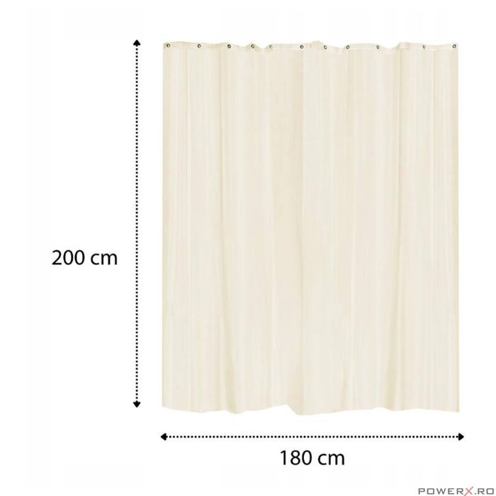 Perdea pentru cabina dus, bej, 180x200 cm, Sepio