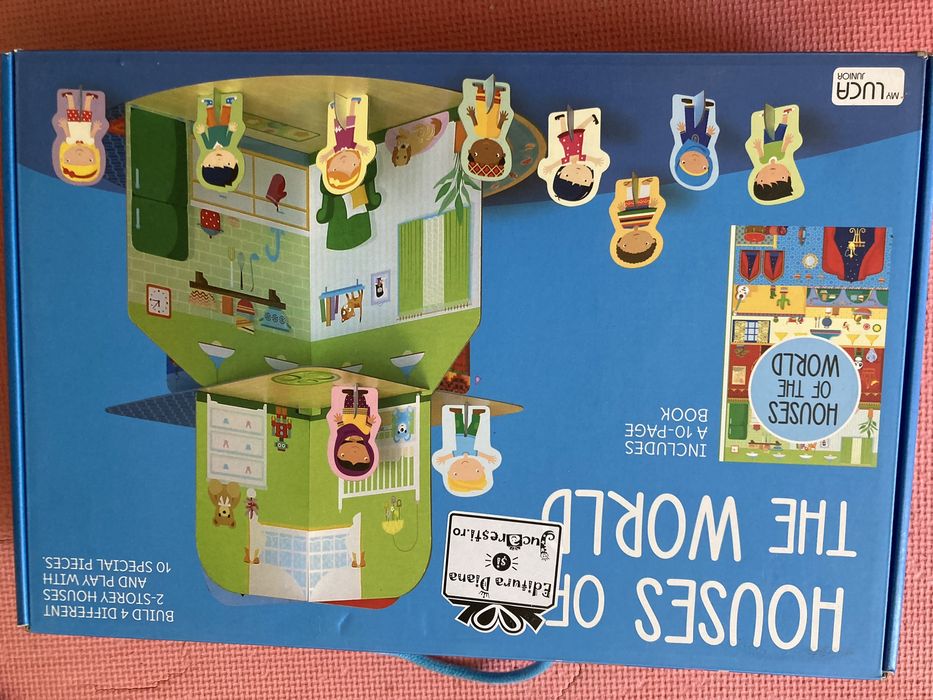 Joc case din lumea intreaga "Houses of the world" mare din carton