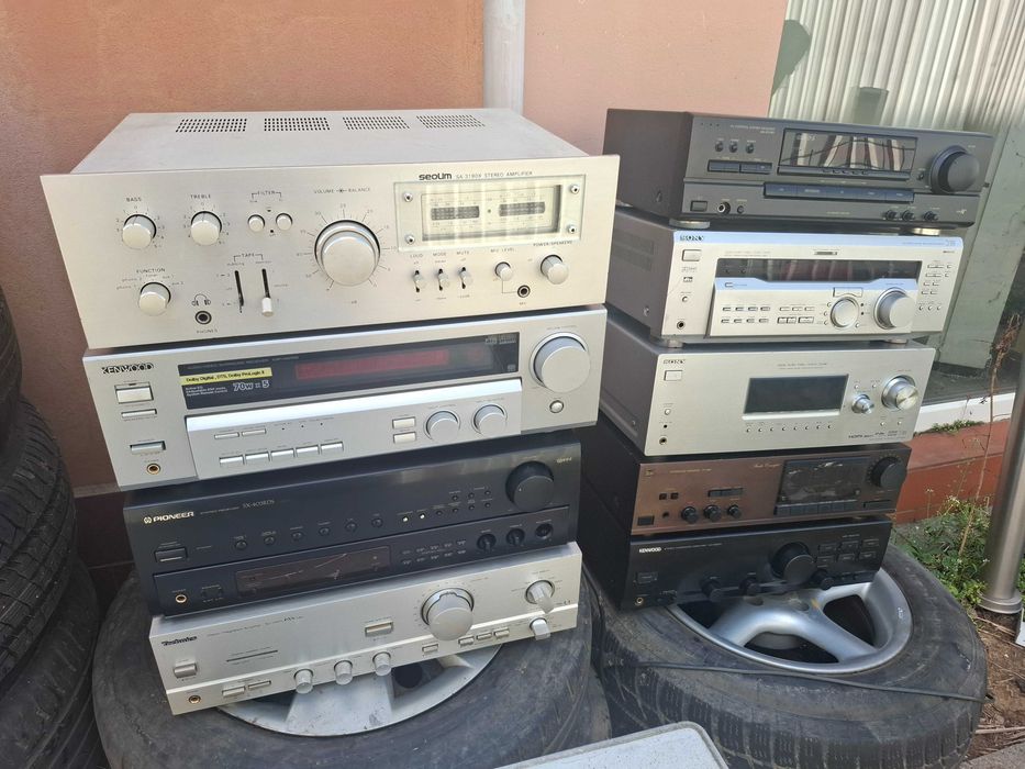 statie amplificator stereo receiver 5x100w sony technics denon optic