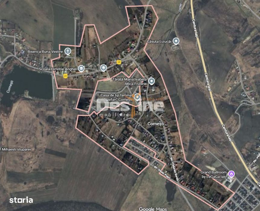 Parcele de vanzare  Cornesti, Miroslava, 17.000 EURO / PARCELA